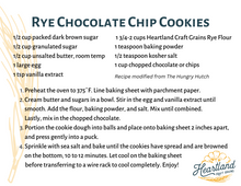 Rye Chocolate Chip Cookies Recipe