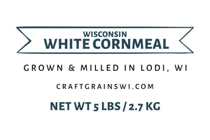 Wisconsin White Cornmeal Label